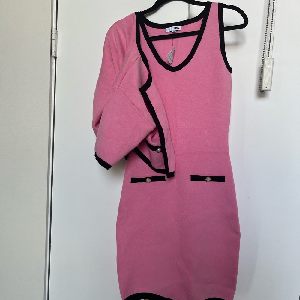 Fashion Nova Pink and Black Mini Dress - Picture 6 of 6
